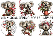 Whimsical Spring Koala Clipart, an Illustration by OK Design (Thumbnail 2 of 6)