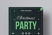 Christmas Party Flyer Layout, a Flyer Template by MightyDesign (Thumbnail 2 of 8)