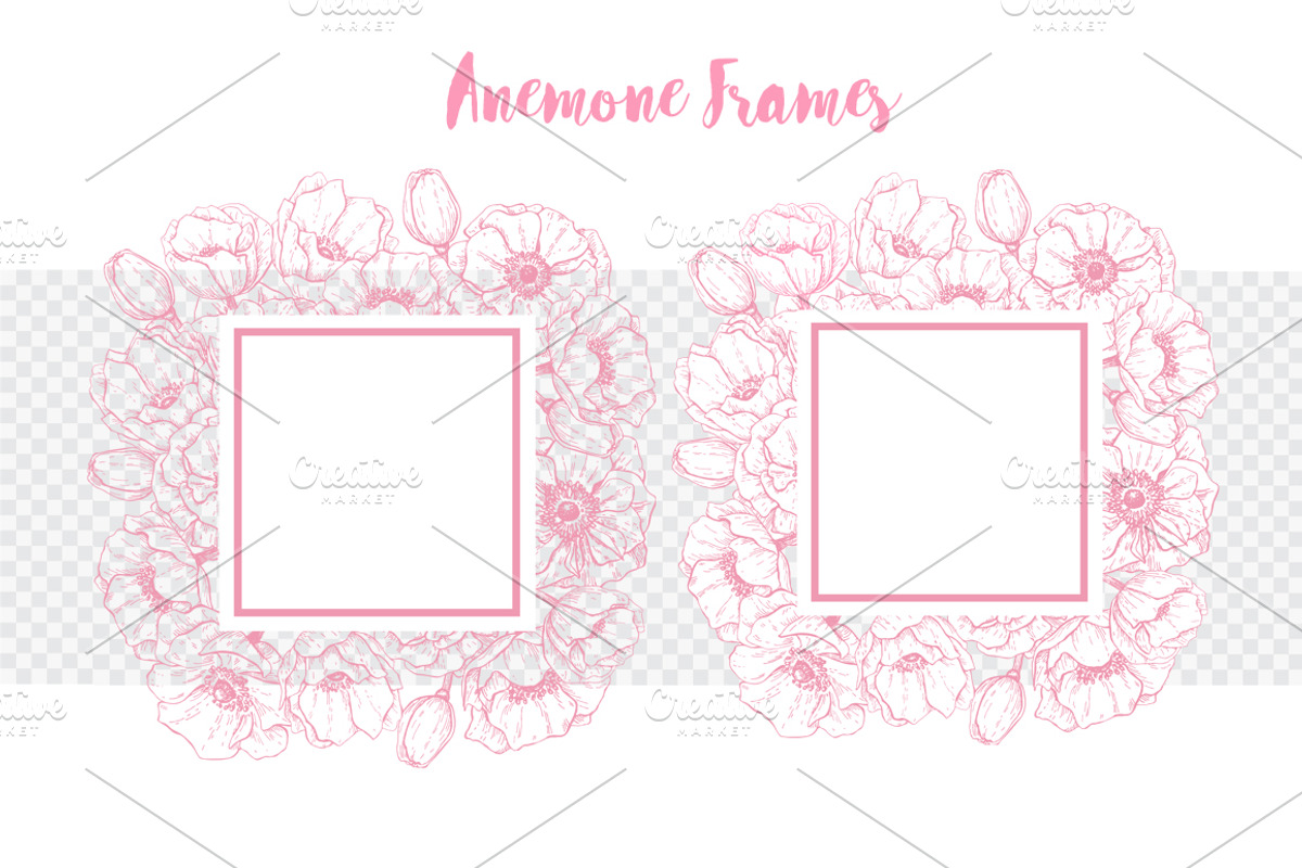 Anemone. Hand Drawn Flower Set, a Graphic by Epine (Photo 3 of 7)