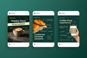 Cafe Shop Opening Instagram Post, a Social Media Template by Annora Studio (Thumbnail 4 of 6)