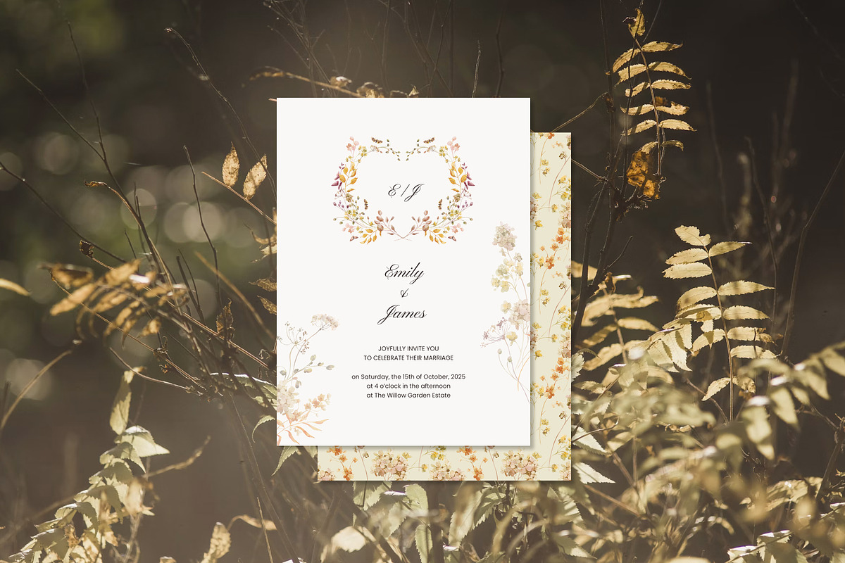 Autumn Meadow Watercolor Florals, a Seasonal Illustration by Yuliia Lashevska (Photo 5 of 14)