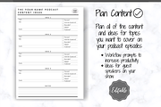 Editable PODCAST Planner Bundle Pack, a Templates & Theme by Templatables (Thumbnail 6 of 9)