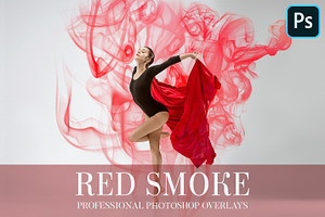 Red Smoke Overlays Photoshop