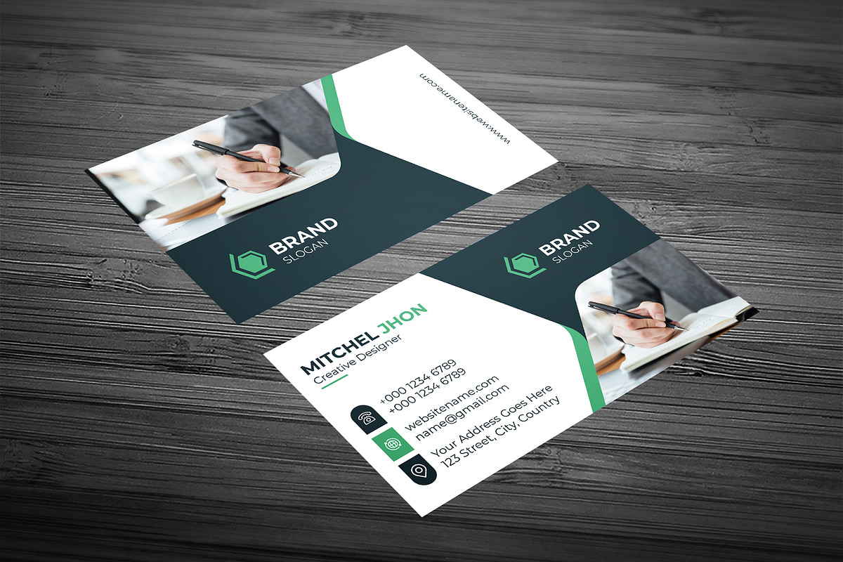 Corporate business Card Template, a Business Card Template by GFXCity (Photo 4 of 4)