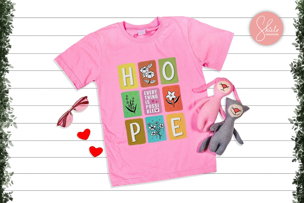HOPE - Positive Vibes PNG Clipart, a Decorative Illustration by shielscreations (Photo 5 of 15)