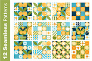 Lemon Mosaic Geometric Branding Set, a Pattern Graphic by Lettering_Logo (Thumbnail 4 of 4)