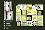 20 social media post design template, a Social Media Template by graphic bakers (Thumbnail 1 of 15)