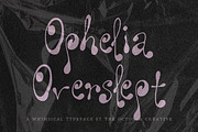 Ophelia Overslept Groovy Display, a Handwritten Font by The October Creative (Thumbnail 1 of 8)