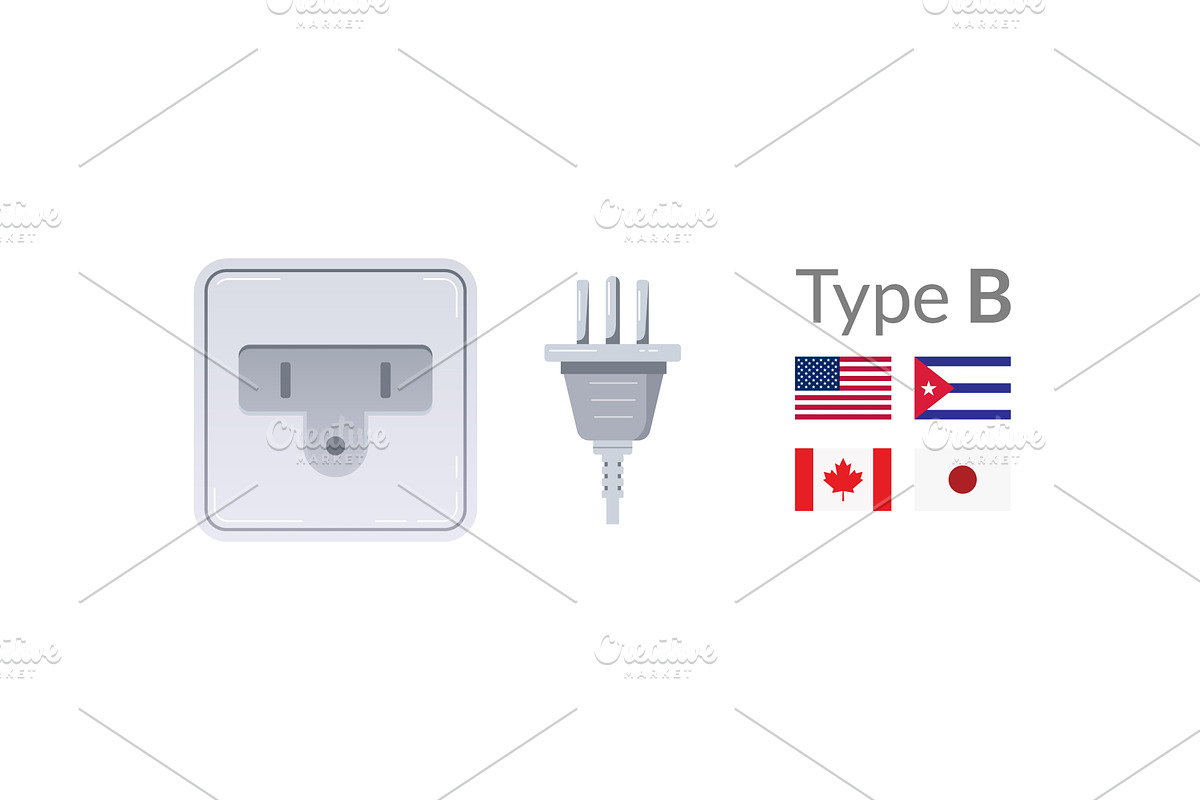 The design of Type B electrical, an Illustration by the8monkey