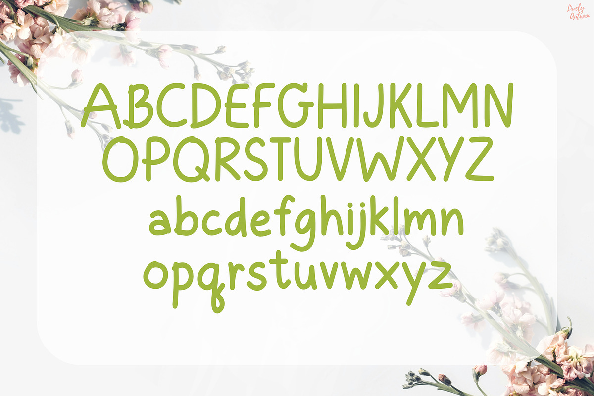 Botany | Handwriting Font, a Handwritten Font by LivelyAutumn11.11 (Photo 2 of 5)