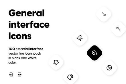 General interface UI line icons, an Outline Icon by Team_Ultra_Graphics