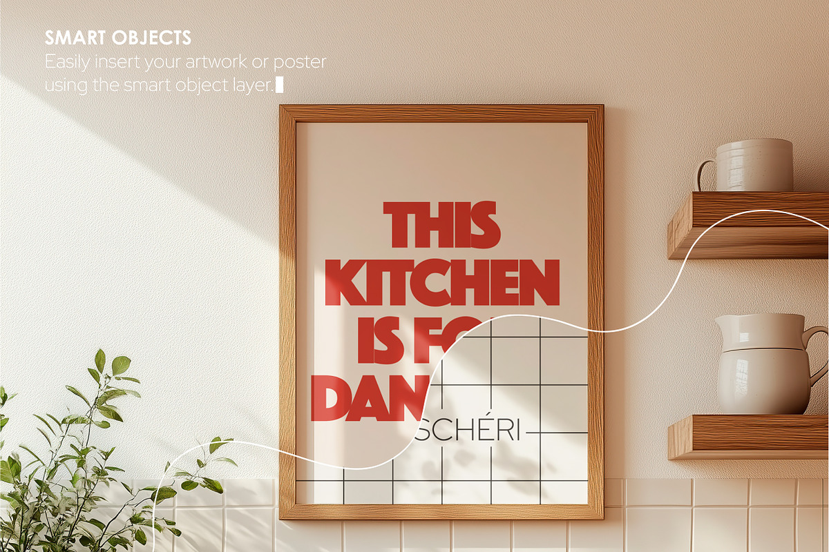 RUSTIC KITCHEN | Frame mockup set, a Household Mockup by SCHÉRI (Photo 4 of 14)