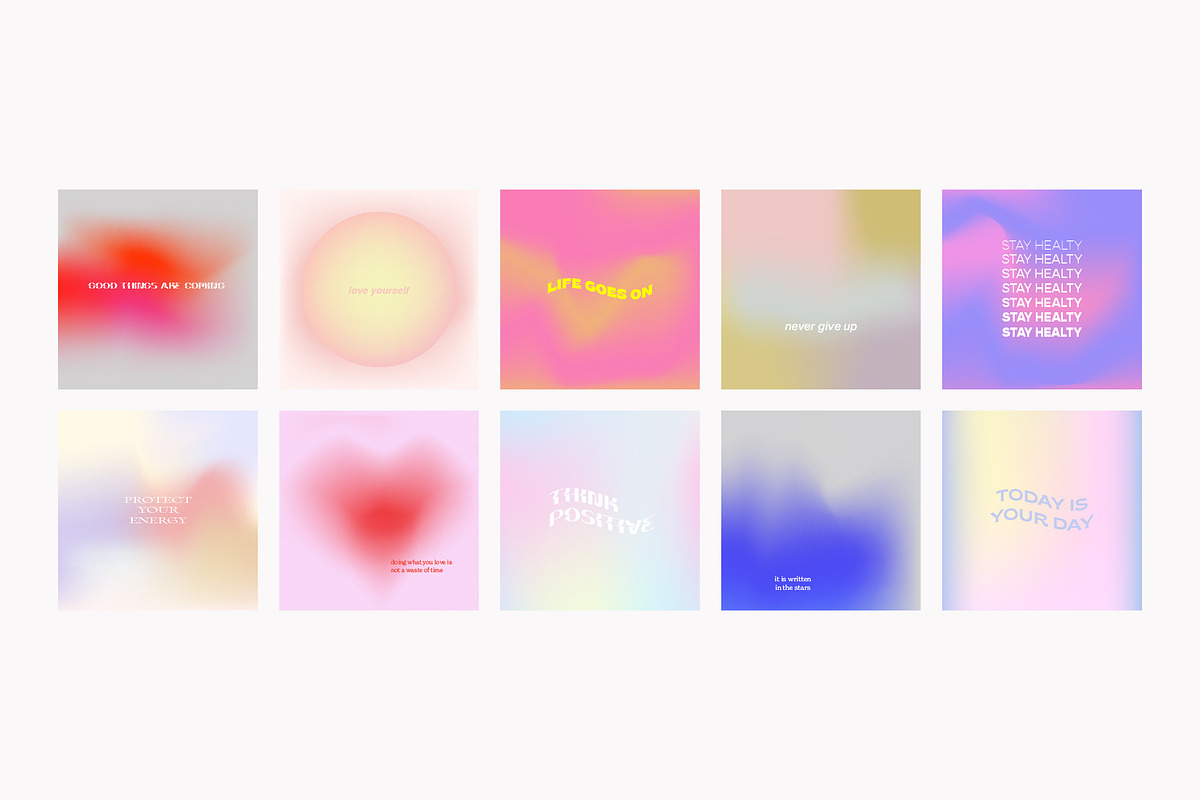 Aura | Instagram Post & Stories, a Social Media Template by funderful (Photo 15 of 15)