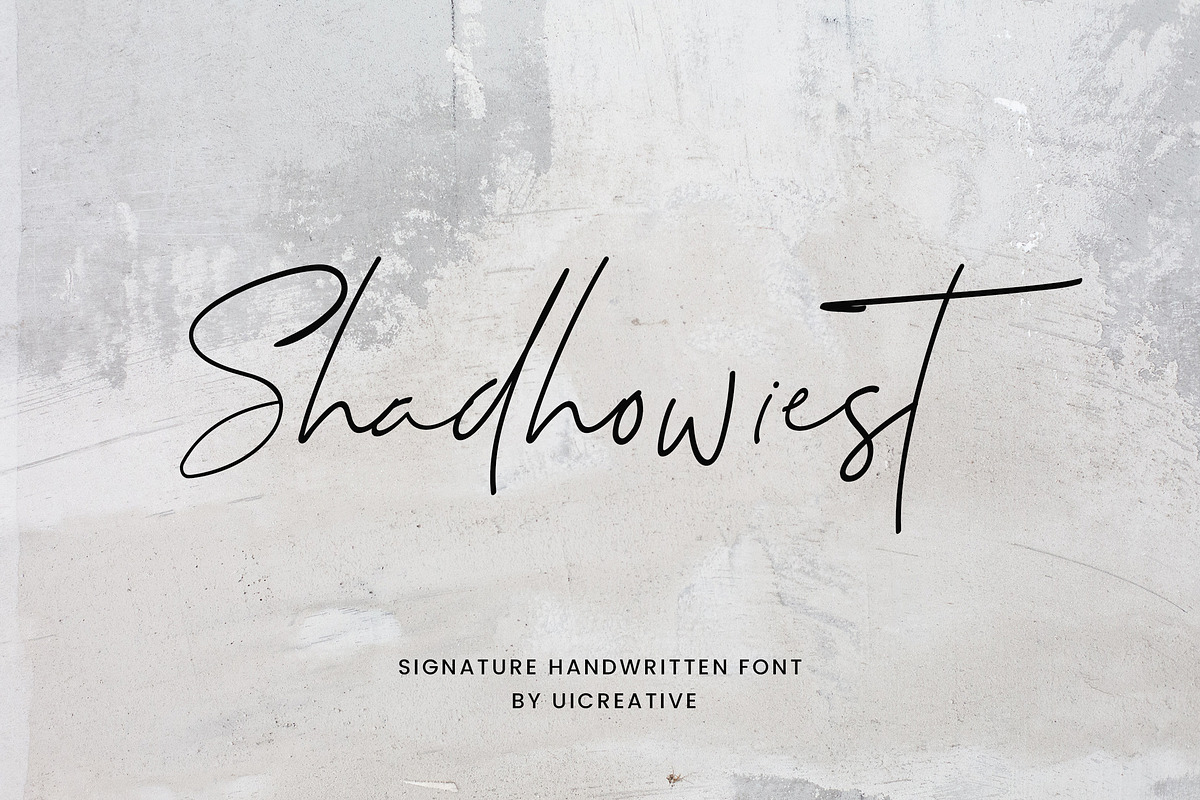 Shadhowiest Handwritten Font, a Handwritten Font by UICreative (Photo 1 of 13)