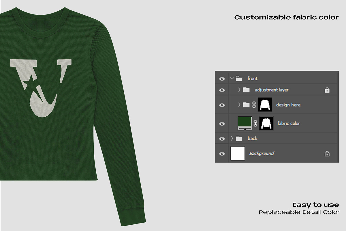 Women thermal long sleeve, a Shirt Mockup by Voyage Studio (Photo 3 of 3)