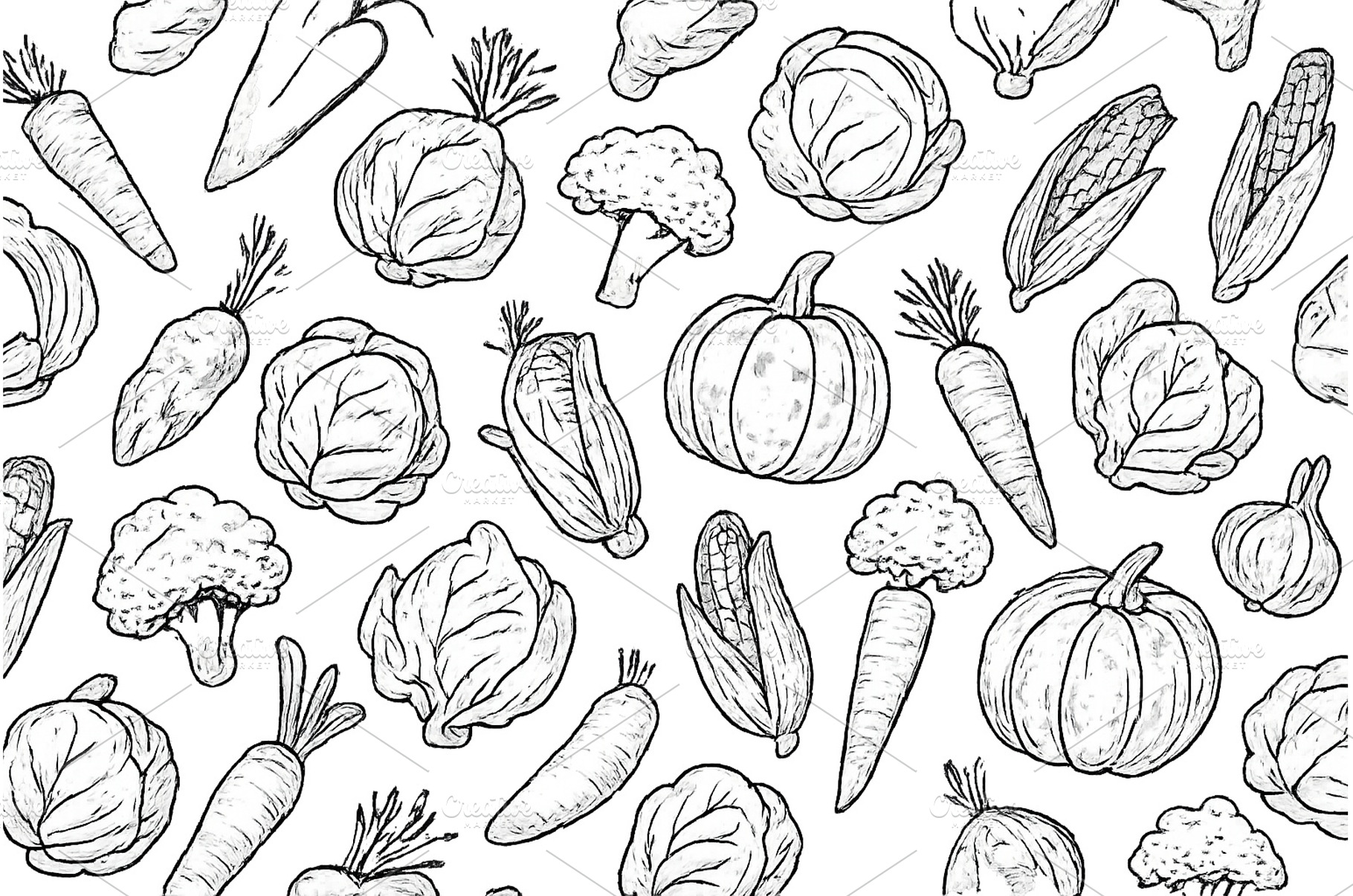 Colorful collection of hand-drawn, a Food & Drink Photo by ZinetroN