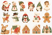 Boho Christmas Print Winter Holiday, a Seasonal Illustration by SugarCloudStudioArt (Thumbnail 3 of 5)