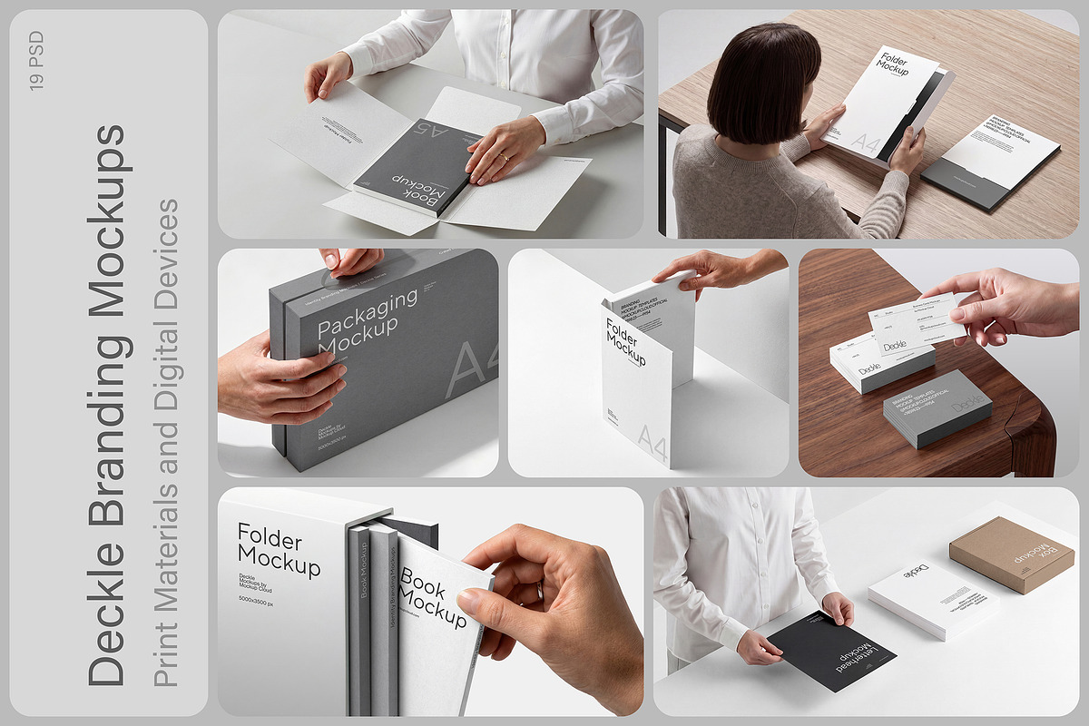Branding Mockups / Deckle Collection, an Advertising Mockup by Mockup Cloud (Photo 1 of 24)