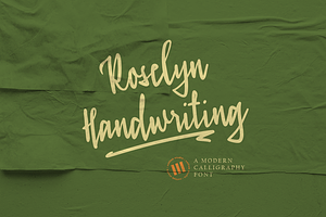 Roselyn Handwriting A Modern Font