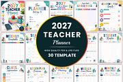 2027 Teacher Planner, a Stationery Template by Shumaya (Thumbnail 1 of 5)