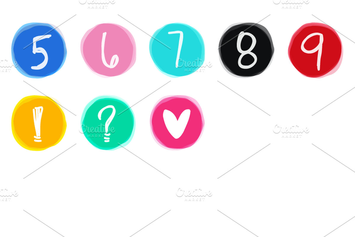 Alphabet Watercolors preview 4