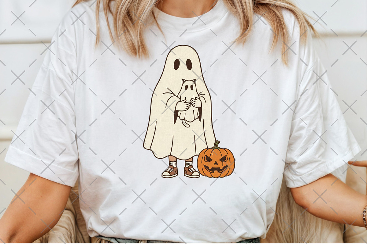 Halloween Ghost Cat, an Illustration by Craft Nest (Photo 5 of 6)