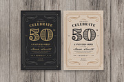 Vintage Anniversarry invitation, an Invitation Template by Guuver (Thumbnail 1 of 4)