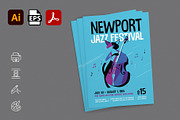 Editable Jazz Leaflet Template, a Templates & Theme by Kida (Thumbnail 2 of 4)