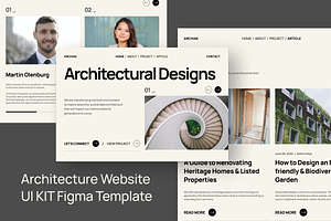 Architecture Website UI KIT Template