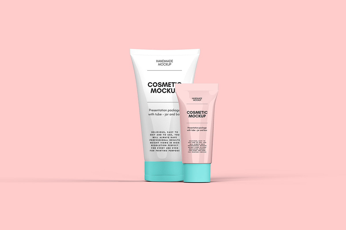 Cosmetic Set Mockups v2 - 8 views, a Packaging Mockup by Illusiongraphic (Photo 6 of 14)