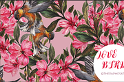 Premium flowers Pattern/PSD-JPG, a Pattern Graphic by Theraphosath (Thumbnail 1 of 4)