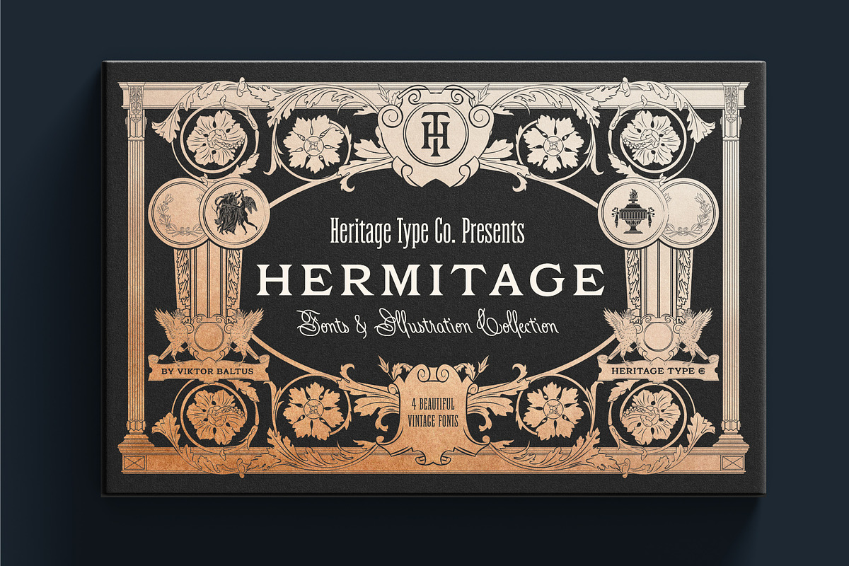 Hermitage Fonts and Illustrations, a Font by Heritage Type Co. (Photo 1 of 15)