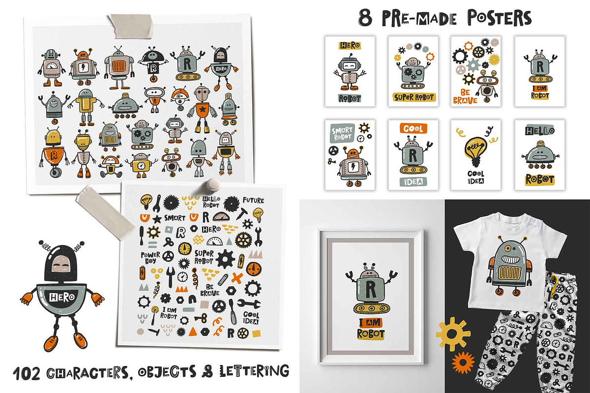 BIG KIDS BUNDLE - Graphic & patterns, a Graphic by Murvin (Photo 17 of 19)
