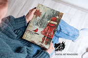 Shabby Lace Xmas Scrapbook Pages, a Seasonal Illustration by Digital Art Mahdiseño (Thumbnail 5 of 10)