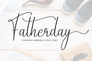 Fatherday | Script Font, a Handwritten Font by Scratchones (Thumbnail 1 of 9)