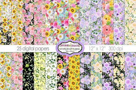 Natures Beauty Floral Seamless Paper