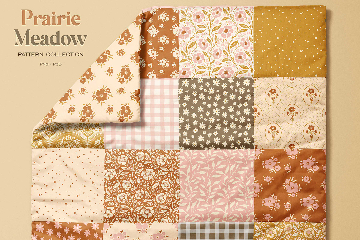 Prairie Meadow Cottagecore Patterns, a Pattern Graphic by Eclectic Anthology (Photo 4 of 13)