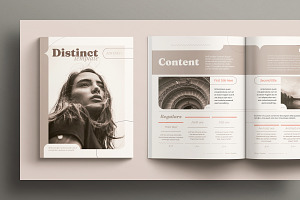 Distinct Indesign Template, a Magazine Template by Luuqas Design