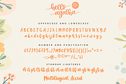 Hello Agatha Font Duo + Extra Doodle, a Script Font by zeenesia (Thumbnail 9 of 12)
