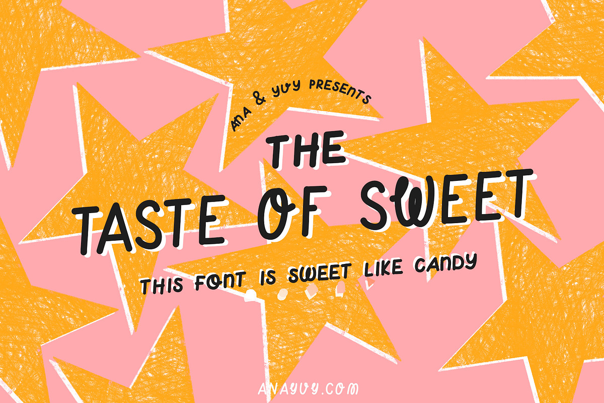 Taste of Sweet | handwritten font