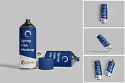 Spray Can Mockup, a Product Mockup by MrLetters (Thumbnail 1 of 5)