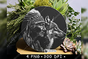 Native Indian Headdress Wolf Dog, a Background Graphic by LaseredNinja (Thumbnail 7 of 7)