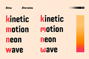 Aktea – A Geometric Futuristic Font, a Sans Serif Font by Drizy (Thumbnail 6 of 9)
