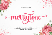 Merrytone | Modern Stylish Font, a Script Font by WDfont (Thumbnail 1 of 7)