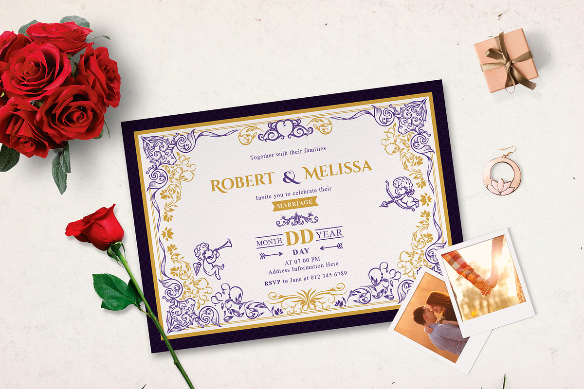 ORNAMENT WEDDING INVITATION, an Invitation Template by Totem Invitation House (Photo 3 of 3)