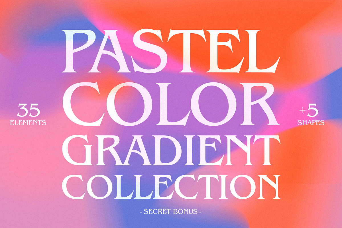 Pastel color gradient collection, a Texture Graphic by Visual Fear (Photo 1 of 12)