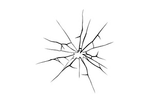 Glass crack broken texture, a Texture Illustration by Things for designers