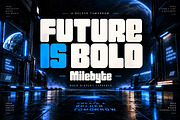 Milebyte - Bold Display Typeface, a Script Font by Wow Magic (Thumbnail 3 of 5)
