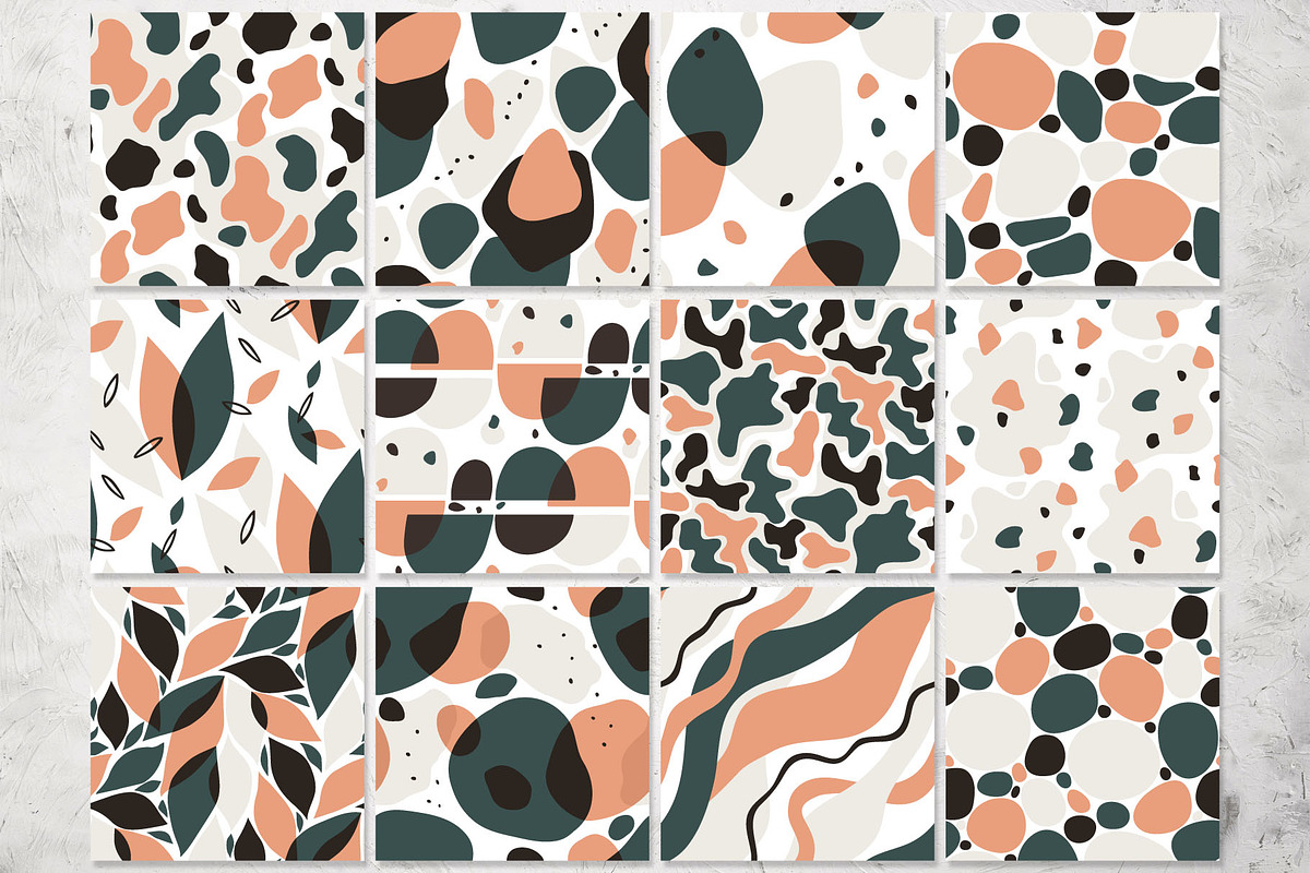 12 abstract patterns, a Pattern Graphic by pineart