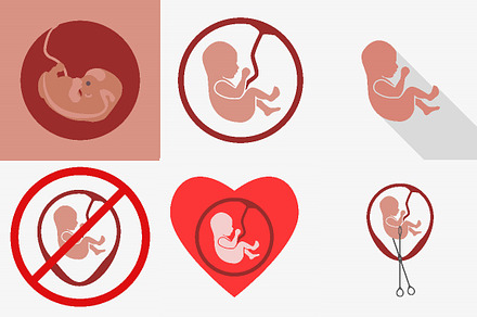 Embryo phase of born. Abortion